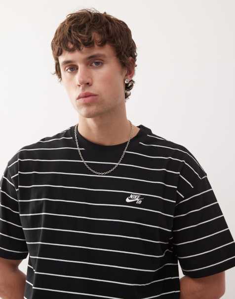 Nike SB stripe t-shirt in black - view 1
