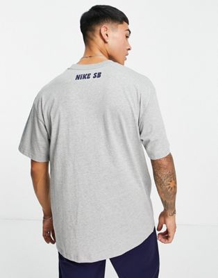 T-shirts et débardeurs Nike SB - Waxed - T-shirt à imprimé poitrine - Gris