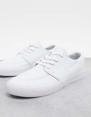 nike sb leather white