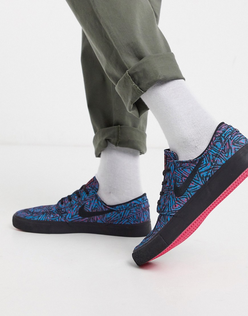Nike – SB Zoom Janoski Remastered – Premium – Träningsskor i tyg-Flerfärgad