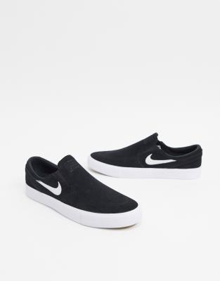 nike slip on black