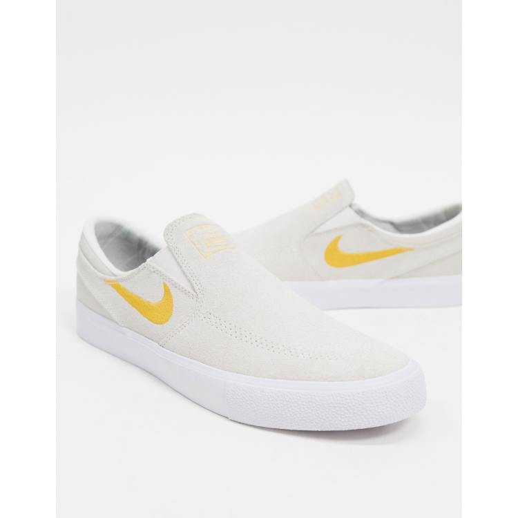 Nike janoski cheap slip on yellow