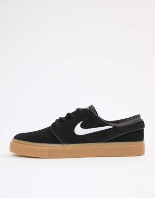 nike sb black with gum sole