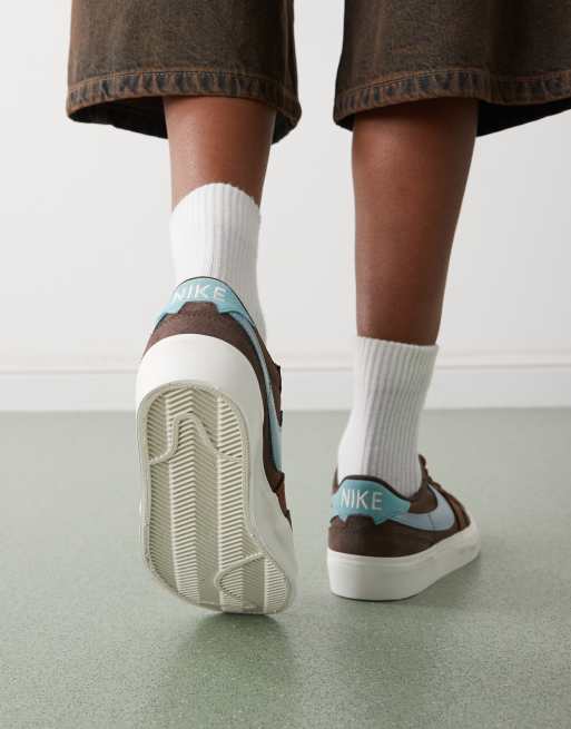 Nike SB – Zoom Pogo Plus – Brązowo-niebieskie buty sportowe, 3 z 5