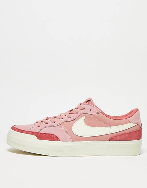 Nike SB Zoom Pogo Plus trainers in pink and white