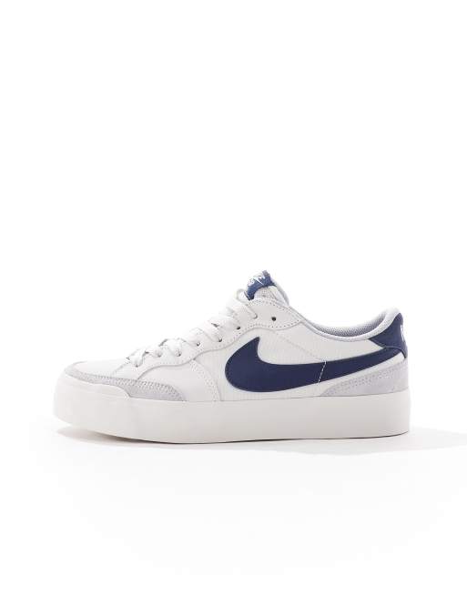 Nike SB Zoom Pogo plus trainers in white and navy , 2 of 5