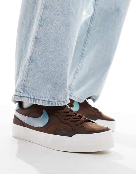 Nike – SB Zoom Pogo – Plusstorlek – Bruna och blå träningsskor - view 1