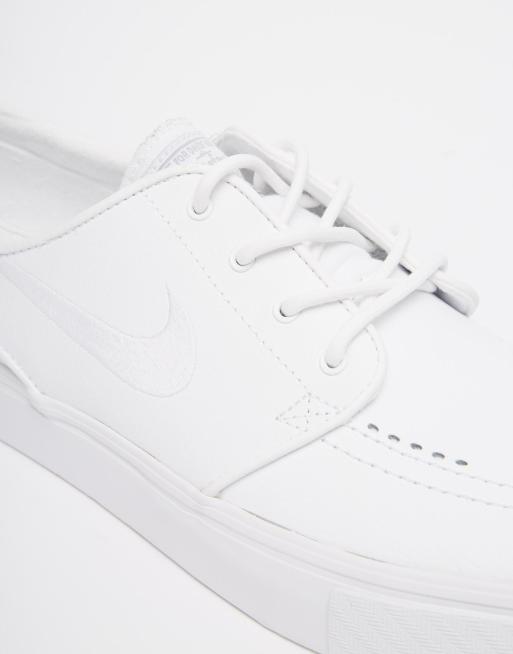 Nike janoski hotsell white leather womens