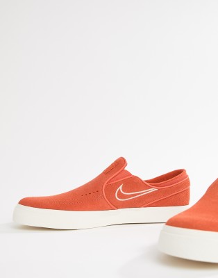 janoski slip on orange