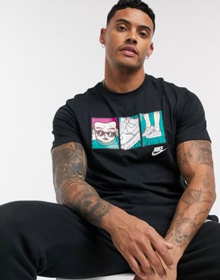 Nike – Schwarzes T-Shirt mit 