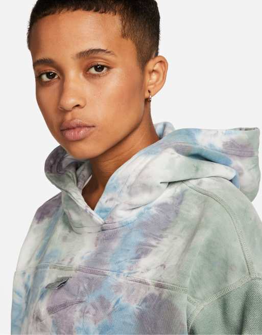 Nike Seasonal Classics Pack acid wash oversized hoodie in purple multi