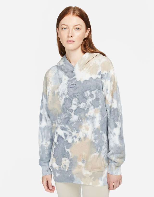 Nike Seasonal Classics Pack oversized color dye hoodie in slate blue