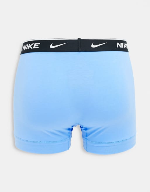 Nike - Set van 3 boxershorts van stretchkatoen in blauw/grijs/zwart, 2 van 4