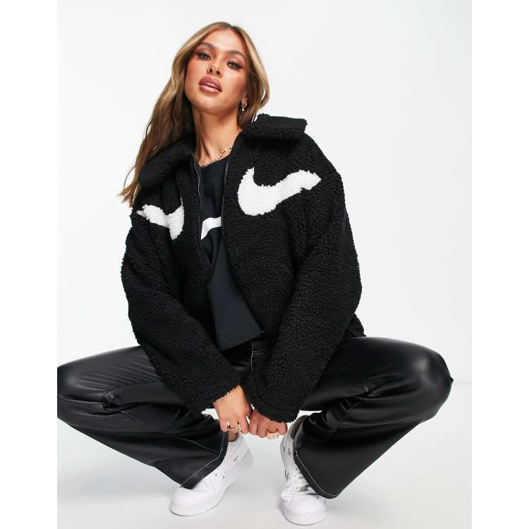 Nike women's sportswear hot sale sherpa windrunner jacket