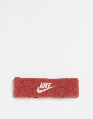 Nike Sherpa womens headband in pink