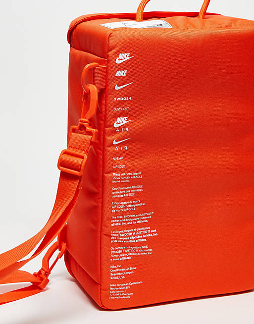 Nike Orange Shoe Box Bag
