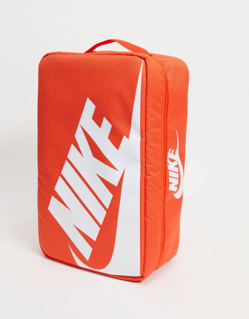 Nike Orange Shoe Box Bag