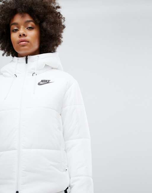 Nike short padded on sale jacket with branded waistband