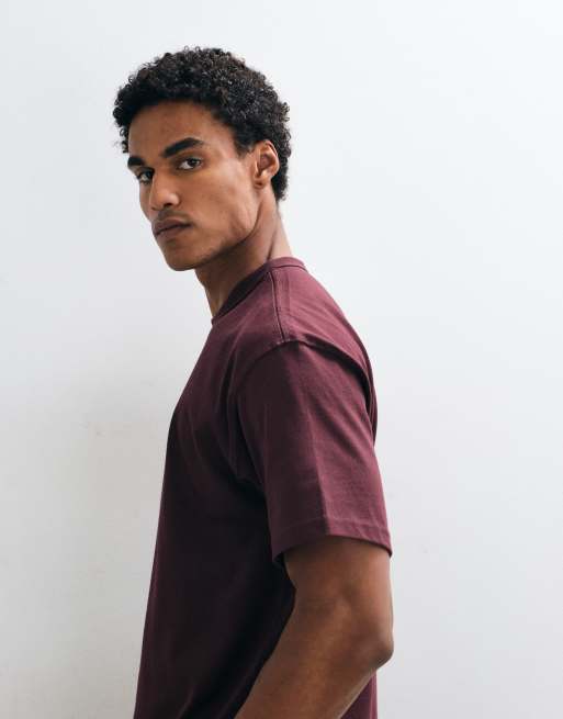 Nike short-sleeved crew neck t-shirt in burgundy, 4 of 9