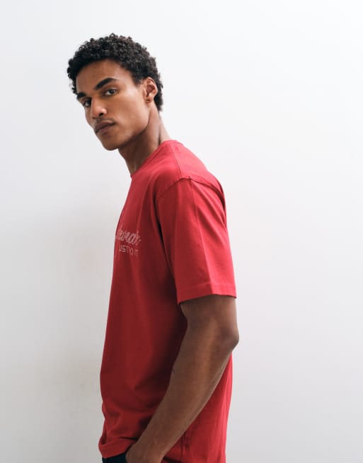 Nike short-sleeved logo t-shirt in deep red, 4 of 9