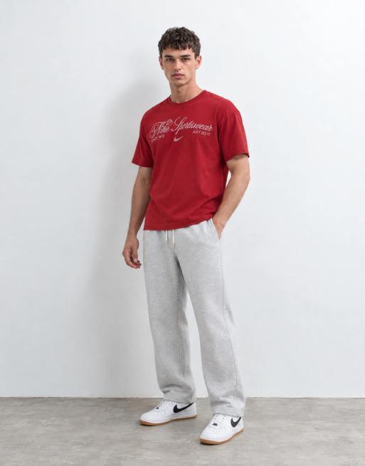 Nike short-sleeved logo t-shirt in deep red, 7 of 9