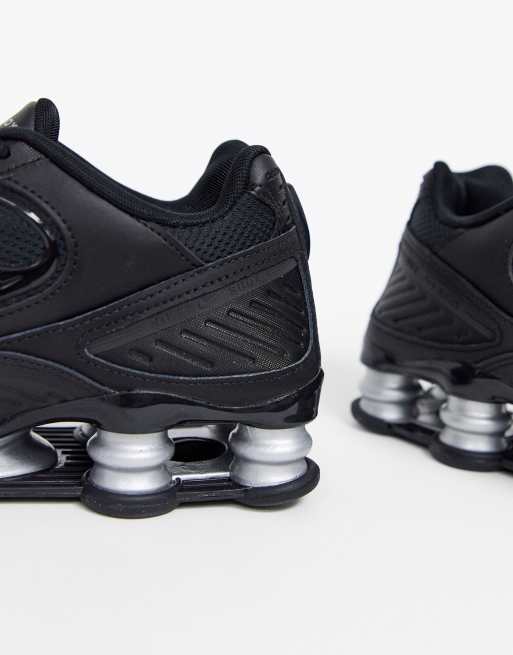 Nike Shox Enigma 9000 Baskets Noir et argent ASOS