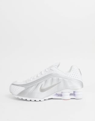 nike shox r4 blanche