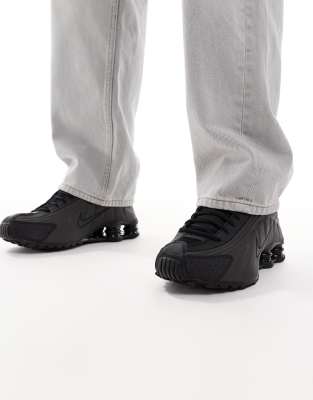 Nike - Shox R4 - Baskets - Noir