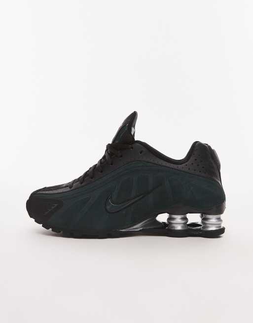 Nike – Shox R4 – Sneaker in Schwarz und Dunkelgrün, 2 von 5
