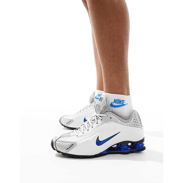 HOT Metallic Silver Nike Shox R4 Uomo Prezzo Basso Nike Shox