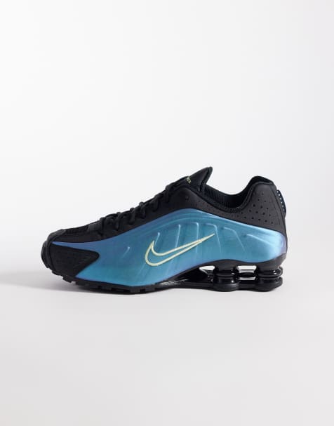 Nike Shox R4 sneakers in metallic blue - view 1