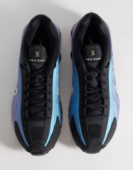 Nike Shox R4 sneakers in metallic blue | ASOS