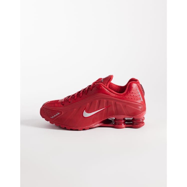ナイキ shox r4 チームレッド 28cm Nike Shox R4 sneakers in red | ASOS