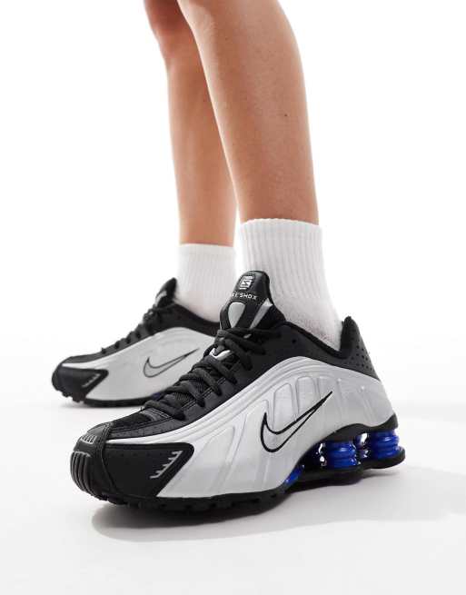 air jordan retro 6 for kids black ClassicfuncenterShops Nike Shox R4 trainers in black and silver