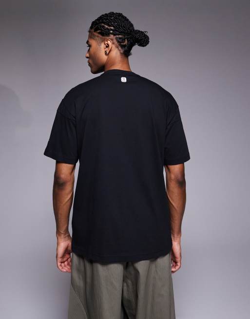 Nike - Shox - T-Shirt nera e grigia, 3 di 5