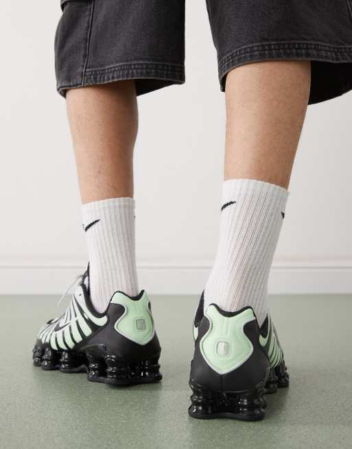 Nike – Shox TL – Gröna och svarta sneakers, 5 av 5