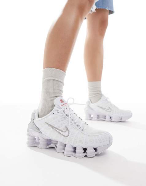 Nike - Shox TL - Hvide unisex-sneakers - view 1