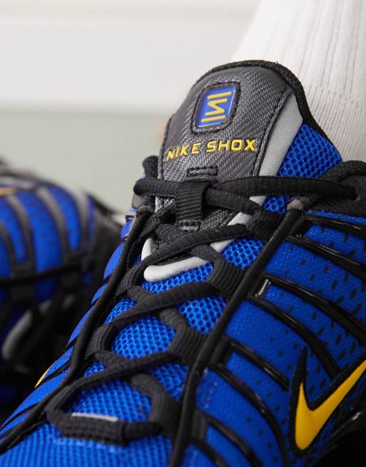 Nike Shox TL sneakers in black and blue | ASOS