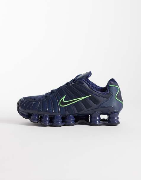 Nike Shox TL sneakers in black and green - view 1