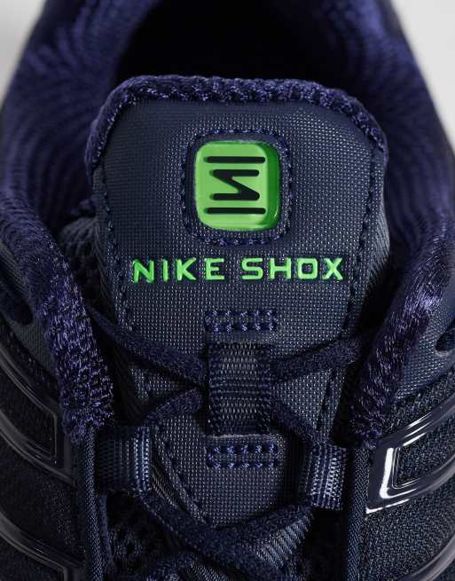 Nike Shox TL sneakers in black and green | ASOS