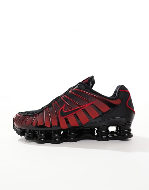 Nike Shox ブラック/レッド US9.5 Nike Shox TL sneakers in black and red | ASOS