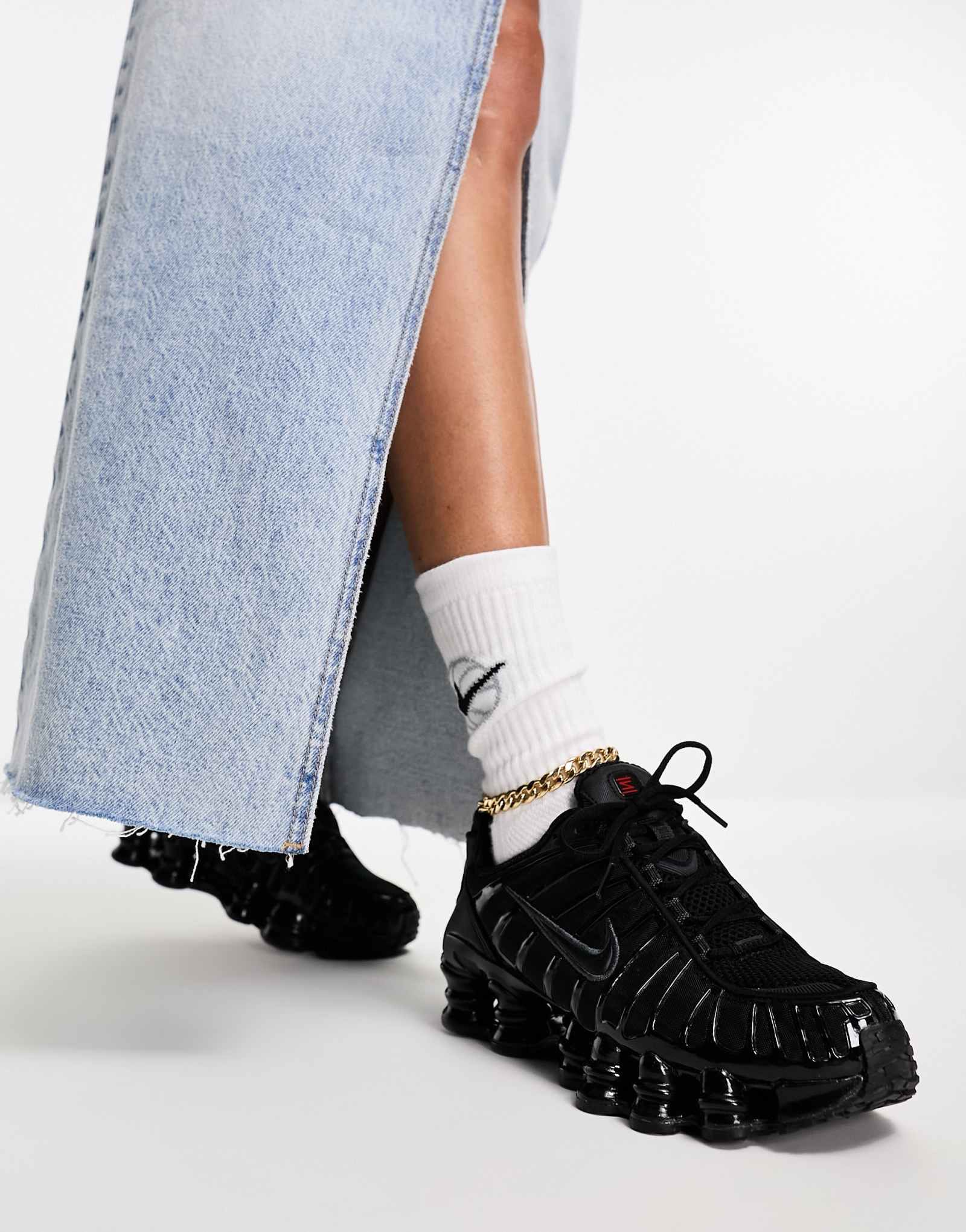 Кроссовки Nike Shox TL черного цвета
