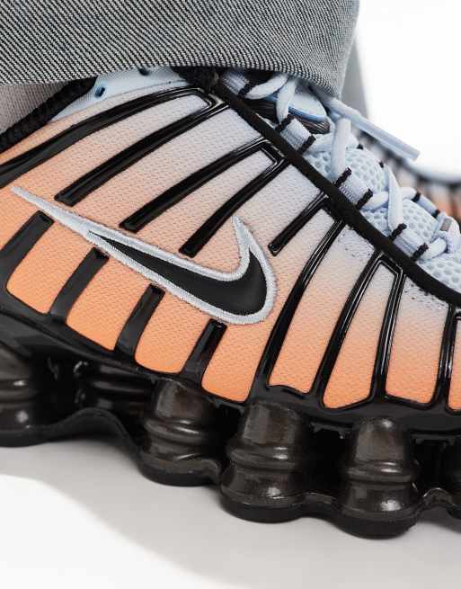 ☆NIKE☆Shox TL \"Blue Tint & Total Orange\"☆Orange Nike Shox TL 
