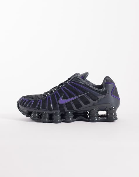 Nike - Shox TL - Sneakers in donkergrijs en paars - view 1