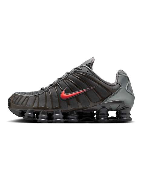 Nike Shox TL sneakers in gray and red - view 1