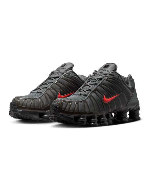 Nike Shox TL sneakers in gray and red, 2 of 4