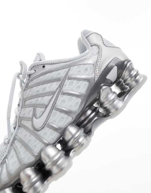 Nike Shox TL sneakers in gray and silver