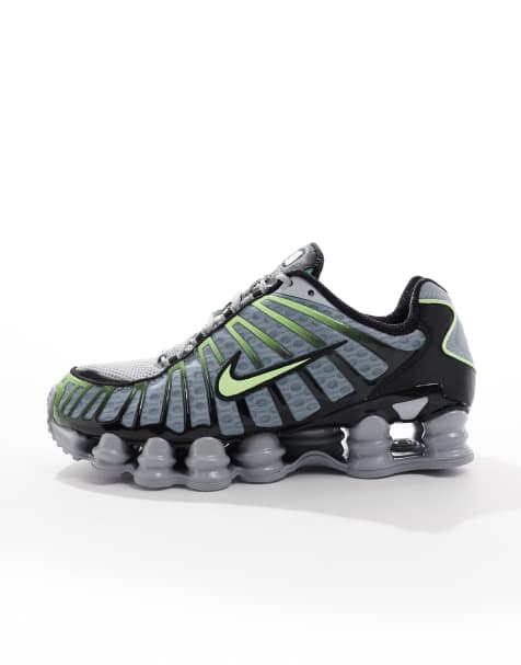 Nike - Shox TL - Sneakers in grijs en limoengroen - view 1