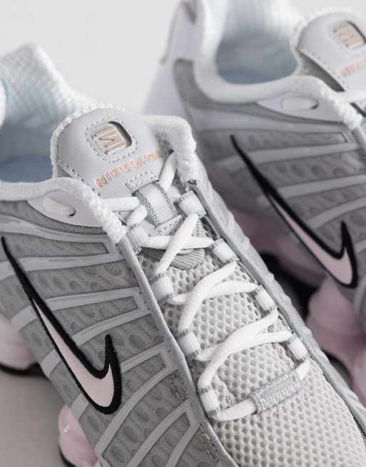 Nike - Shox TL - Sneakers in grijs en roze met stippen, 4 van 5