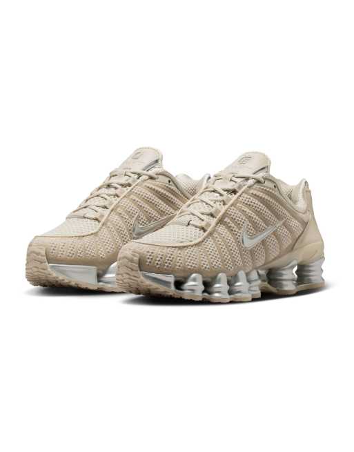 Nike Shox TL sneakers in silver and beige , 2 of 4
